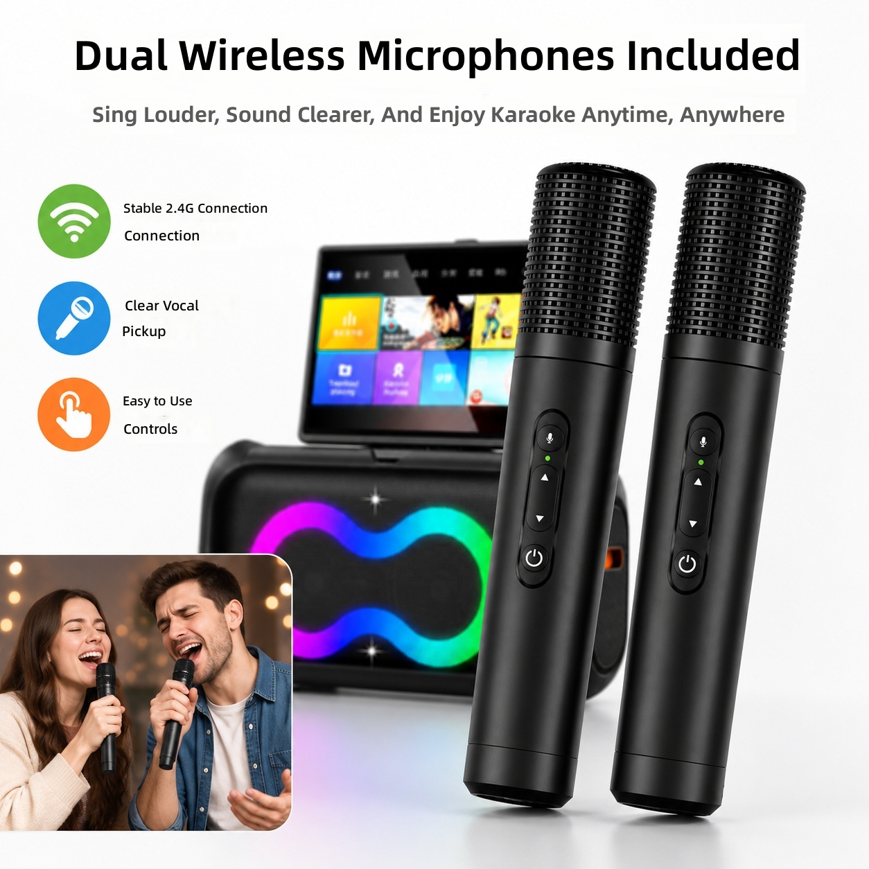 Smart Home Speaker - OEM/ODM K55 Portable Karaoke Machine 13.3inch