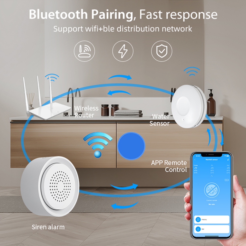 Smart Home Kit - PHILE-Home Automation Wifi Water Leak Sensor