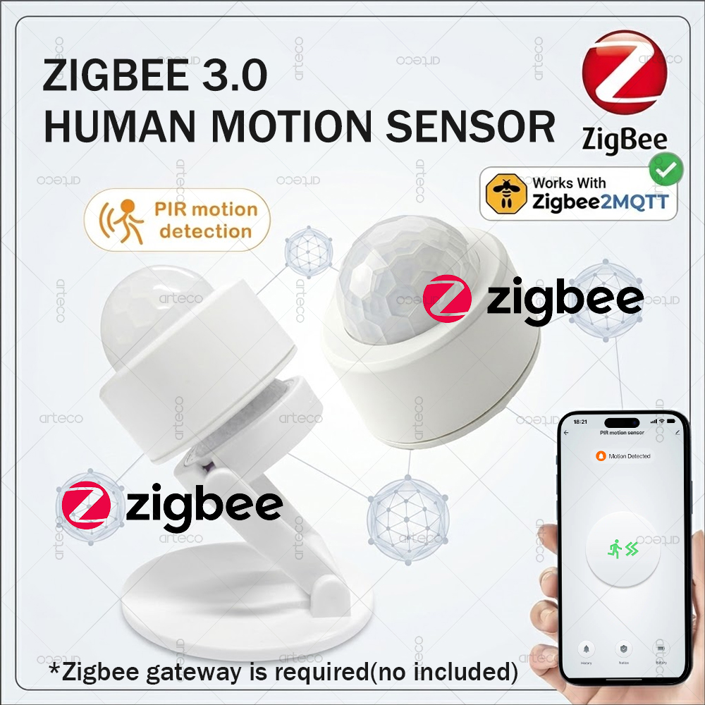 Zigbee Motion Sensor - Zigbee 3.0 Mini PIR Motion Sensor
