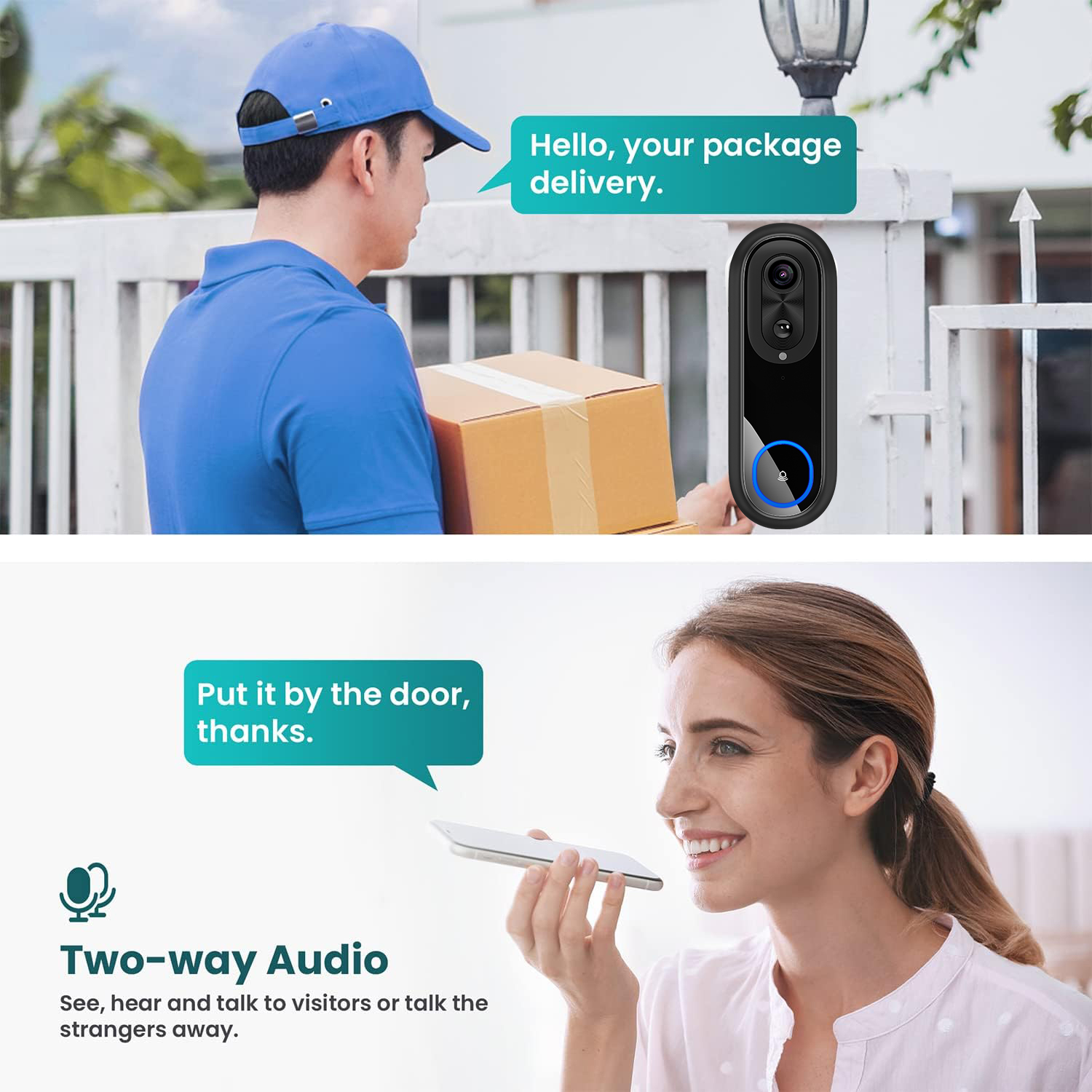 5G 2.4G WiFi Video Doorbell 10 - огляд і ціна Smart Home Video Doorbell