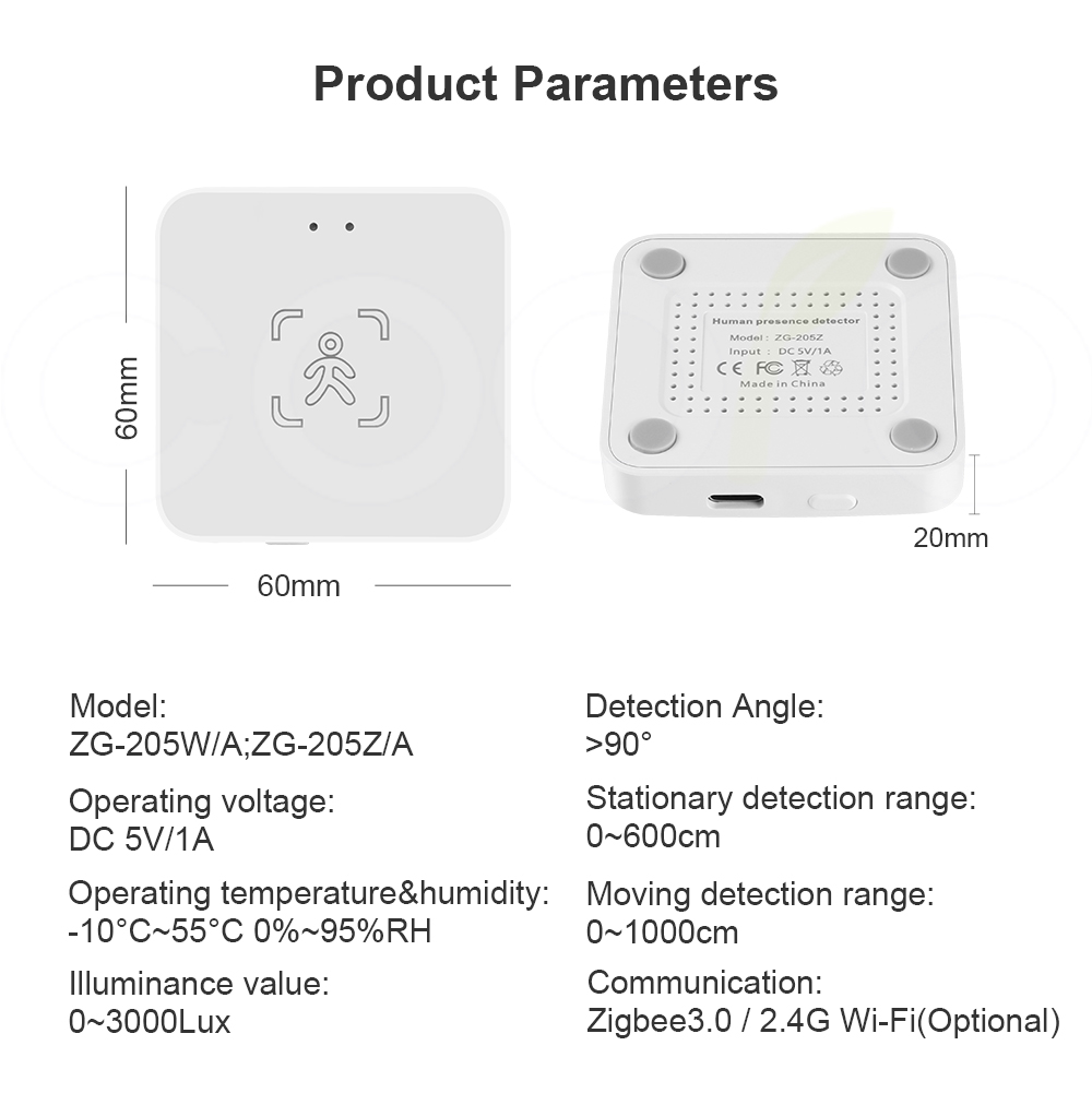 Tuya WiFi/ Zigbee Smart Human  - огляд і ціна Zigbee Motion Sensor