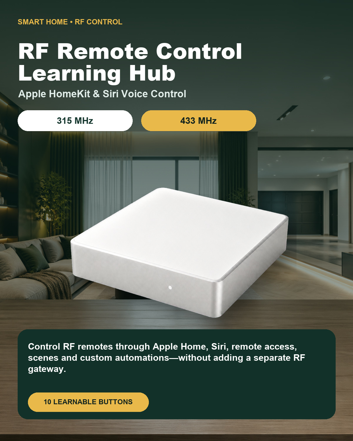 315/433MHz RF Remote Control L - огляд і ціна Smart Home Hub Samsung
