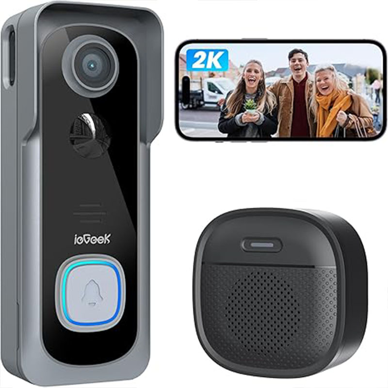 ieGeek 2K Doorbell Camera Wire - огляд і ціна Smart Home Video Doorbell