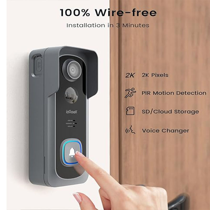 ieGeek 2K Doorbell Camera Wire - огляд і ціна Smart Home Video Doorbell