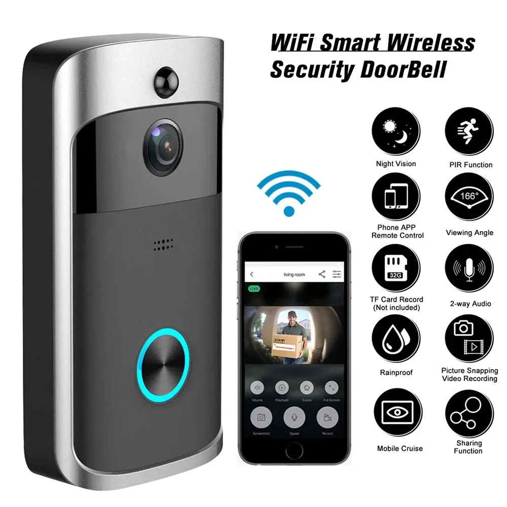 720P HD Smart Home Wireless WI - огляд і ціна Smart Home Video Doorbell