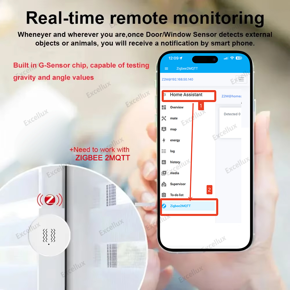 Zigbee 3.0 Smart Vibration Sen - огляд і ціна Zigbee Motion Sensor