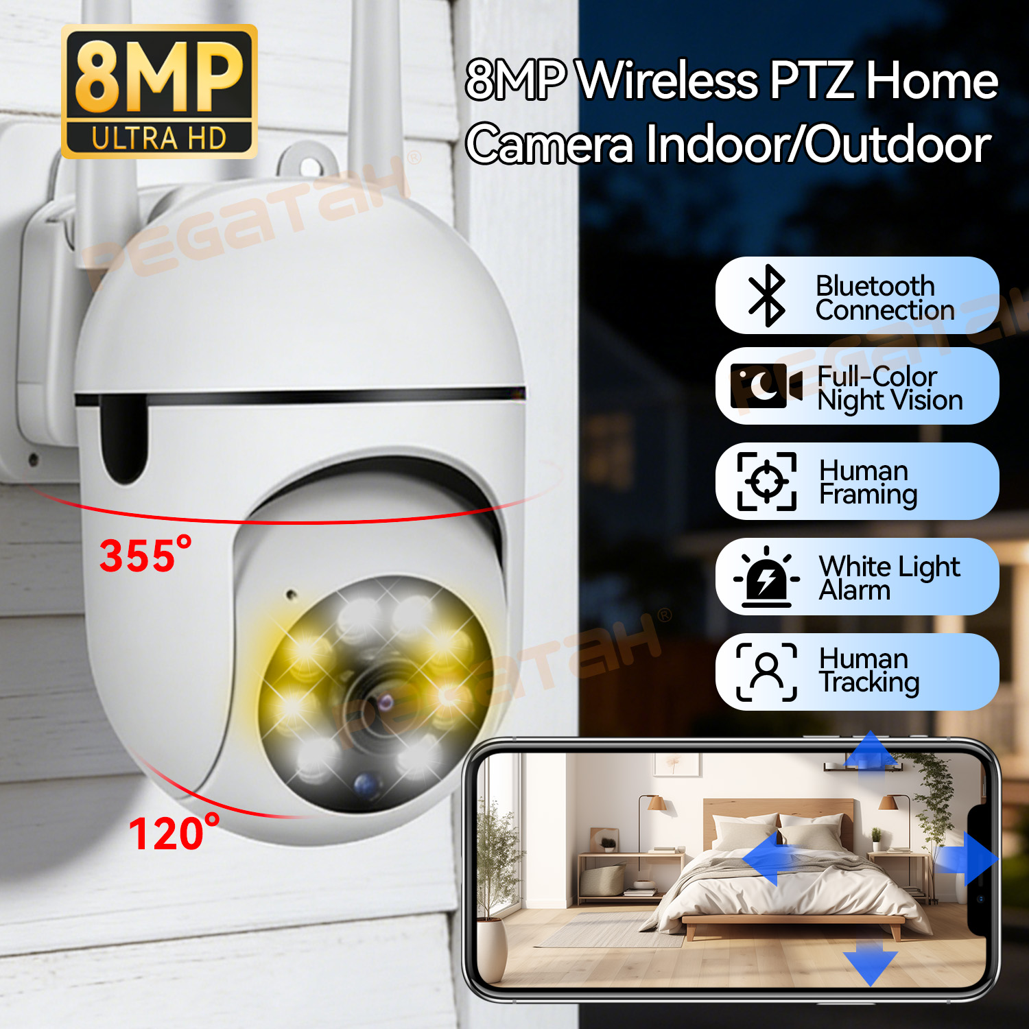 8MP 2.4G Wifi IP CCTV Camera C - огляд і ціна Smart Home Windows App