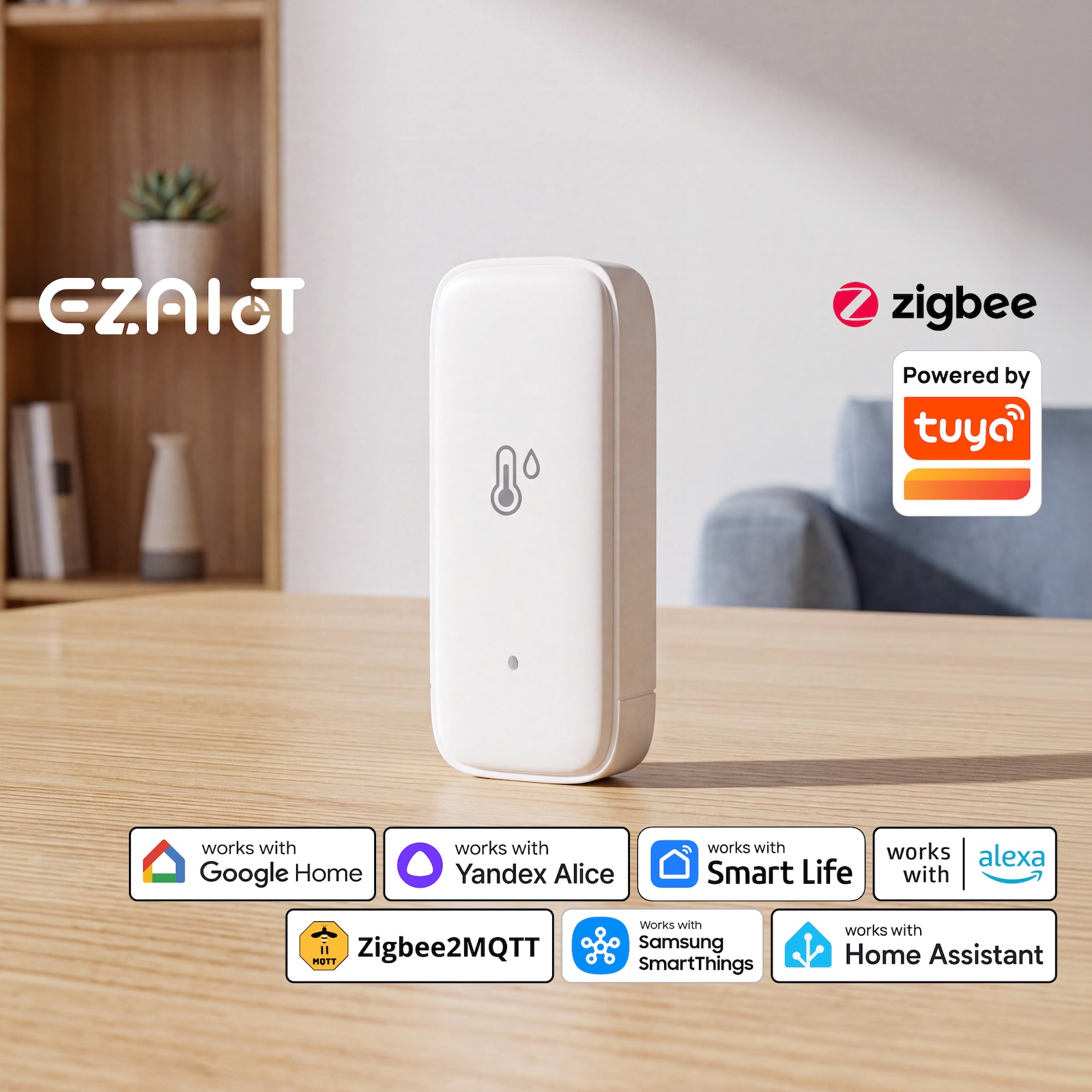 Tuya Zigbee3.0 Temperature Hum - огляд і ціна Smart Home Hub Samsung