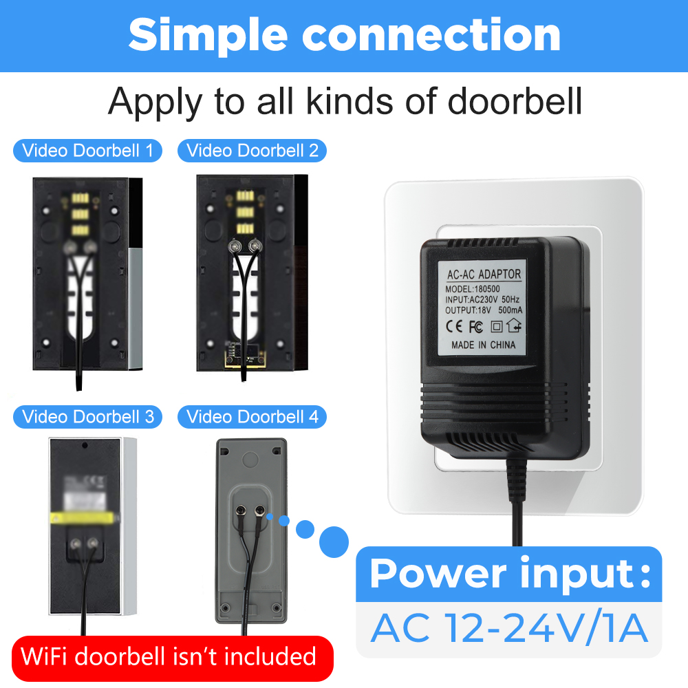 18V AC Transformer Charger for - огляд і ціна Smart Home Video Doorbell